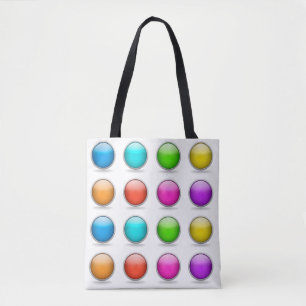 3D Balls Buttons Funny Joke Trick Tote Bag