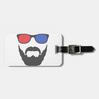 3D beard Luggage Tag