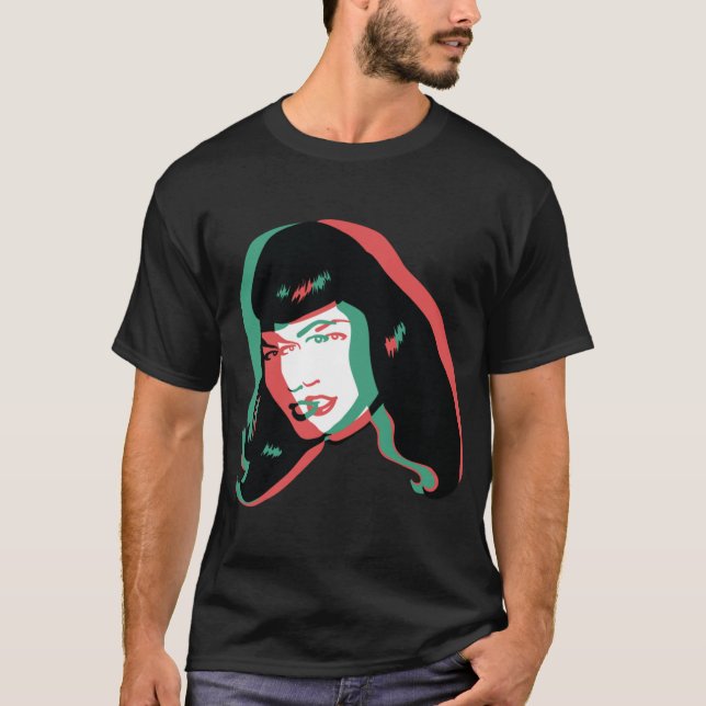 3D Bettie Page gift T-Shirt (Front)