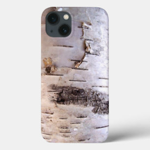 3D Birch Bark iPhone 13 Case