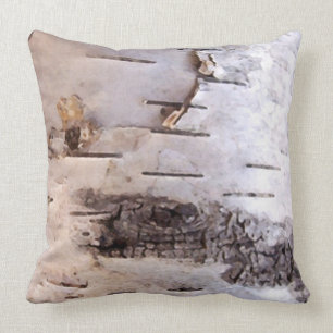 3D Birch Bark Cushion
