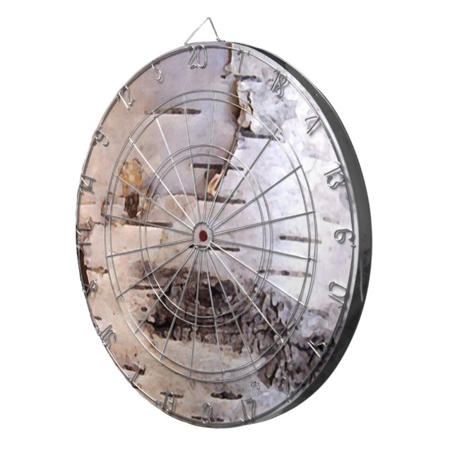 3D Birch Bark Dartboard (Front Right)