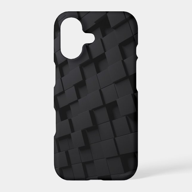 3D Black Brick Wall Art iPhone Case Mate (Back)