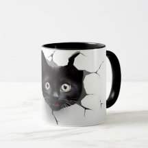 3D Black Cat Mug 10