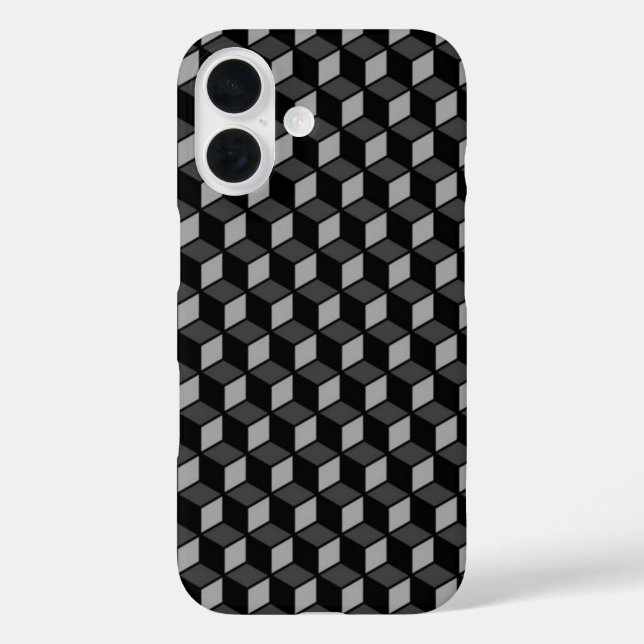 3D Black Optical Illusion Case-Mate iPhone Case (Back)