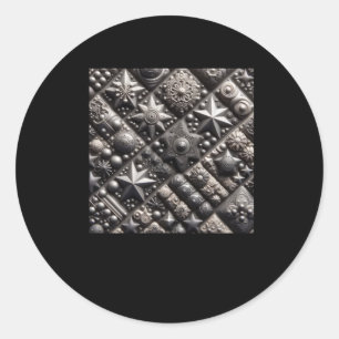 3d Black Pattern Sticker