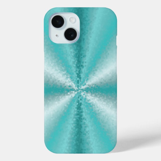3D Blocks in ice blue and green Case-Mate iPhone Case (Back)
