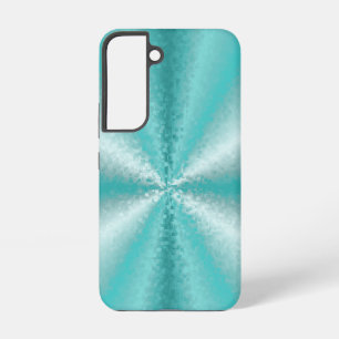 3D Blocks in ice blue and green Samsung Galaxy Case