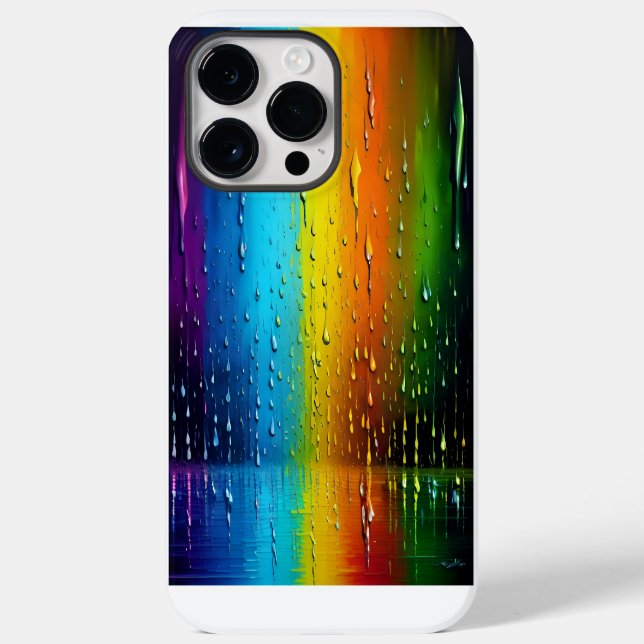 3D Blue Yellow Orange Green Fun Indigo Pattern Case-Mate iPhone Case (Back)