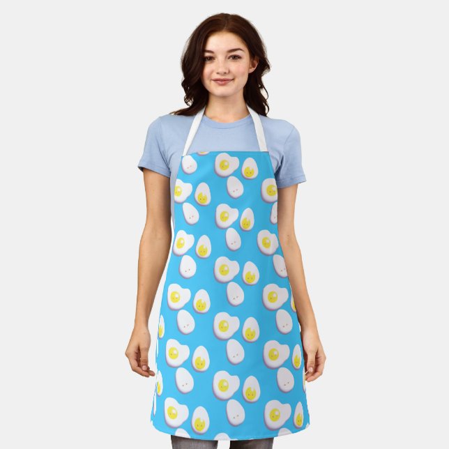3D Boiled And Fried Eggs Apron (Worn)