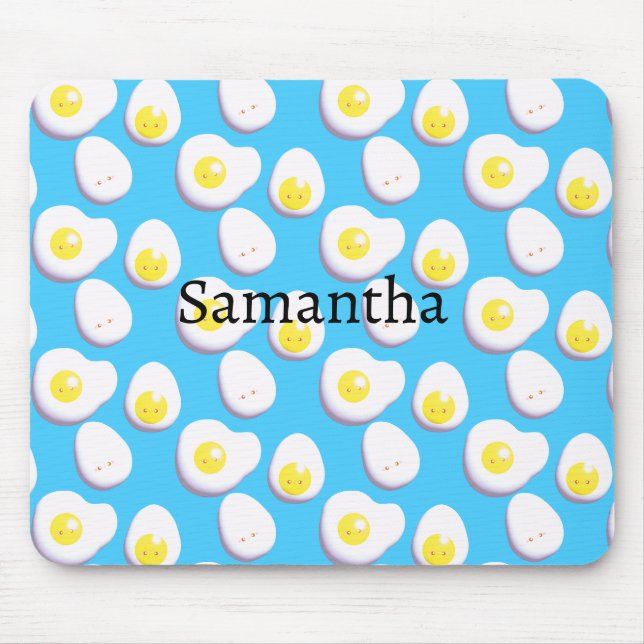 3D Boiled And Fried Eggs Mouse Pad (Front)