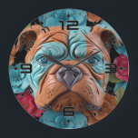 3D Bulldog Large Clock<br><div class="desc">This unique,  high-quality 3D Bulldog wall clock is vibrantly printed with AcryliPrint®HD process and features a pre-installed backside hanging slot for easy hanging and a non-ticking design.</div>