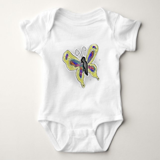 3D Butterfly Baby Bodysuit (Front)