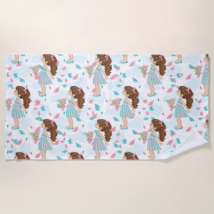 3d Butterfly Wall Art Beach Towel