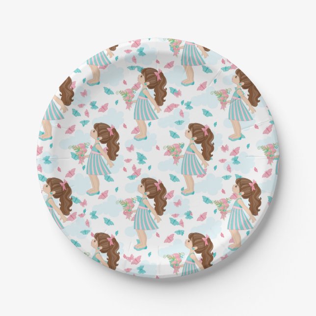 3d Butterfly Wall Art Paper Plate (Front)