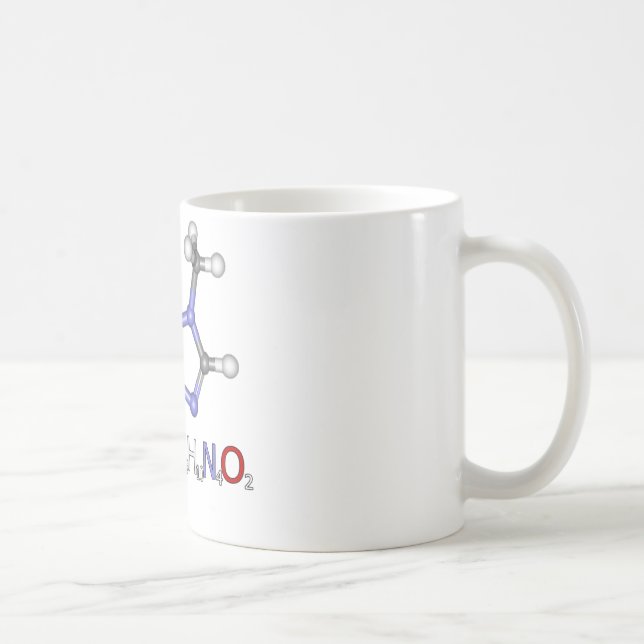 3D Caffiene Molecule Mug (Right)