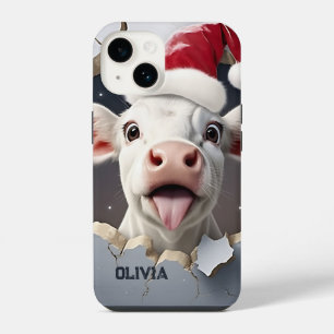 3D Calf Christmas  iPhone 14 Case