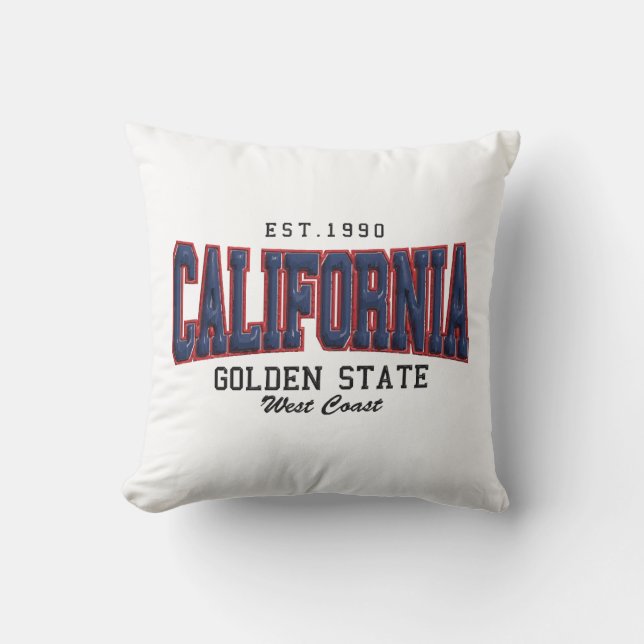 3D California  Cushion (Front)