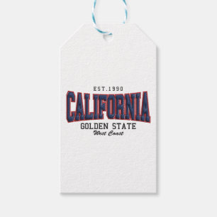 3D California  Gift Tags