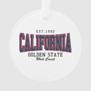 3D California  Ornament