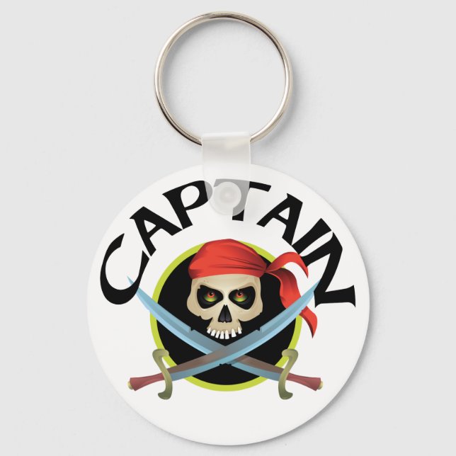 3D Captain Key Ring (Front)