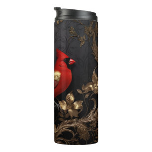 3d Cardinal art Thermal Tumbler