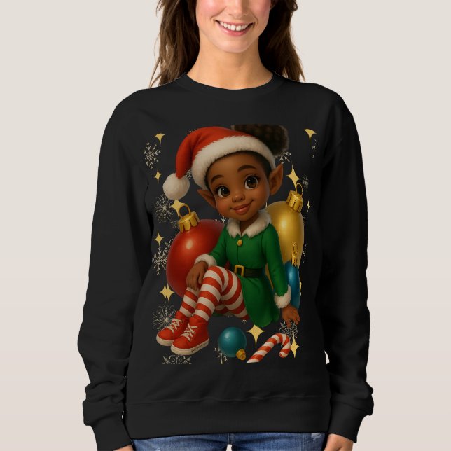 3D cartoon Christmas sweatshirt (Front)