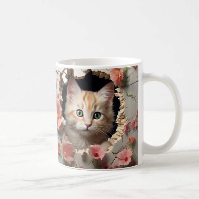 3D Cat Coffee Mug (Right)