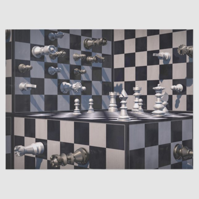 3D chess tissue paper (Front)