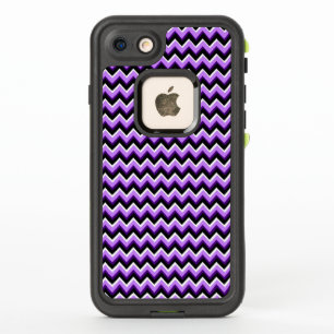 3D Chevron in Purples and Black