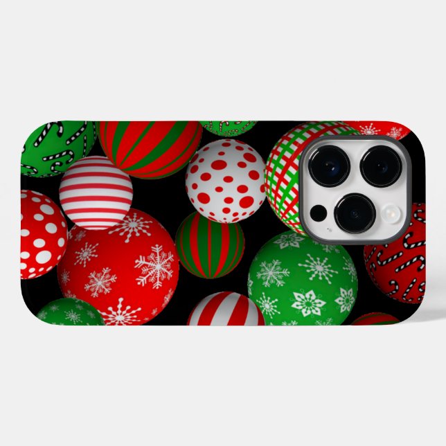 3D Christmas Balls Case-Mate iPhone Case (Back (Horizontal))