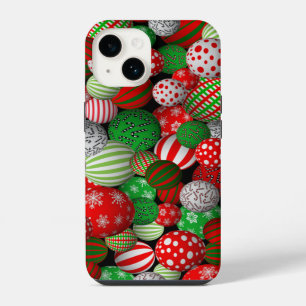 3D Christmas Balls iPhone 14 Case