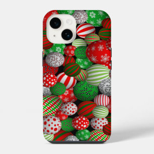 3D Christmas Balls iPhone 14 Case