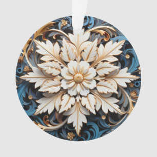 3d Christmas Flower Ornament