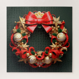 3D Christmas Wreath Puzzle