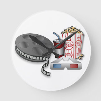 3D Cinema Round Clock