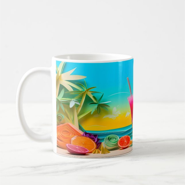 3D coctails Coffee Mug (Left)