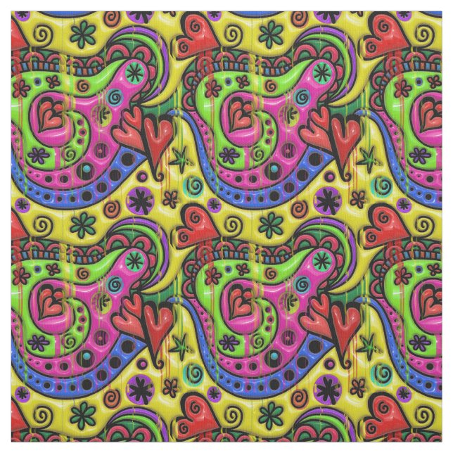 3D colorfull patterns Fabric (Swatch)