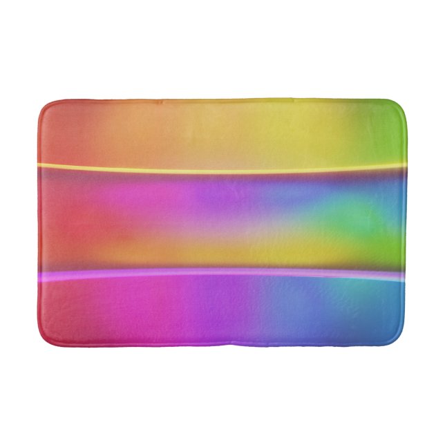 3D Colour Burst Bath Mat – Plush & Playful (Front)