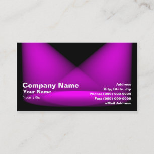 3D Coloured Spotlights (Purple) Business Card