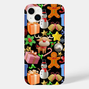 3D Colourful Christmas Ornaments pattern.01 Case-Mate iPhone 14 Plus Case