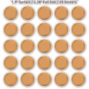 3D Copper Foil Seal Starburst Award Medal x25