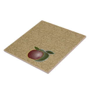 3D Country Apples Ceramic Tile
