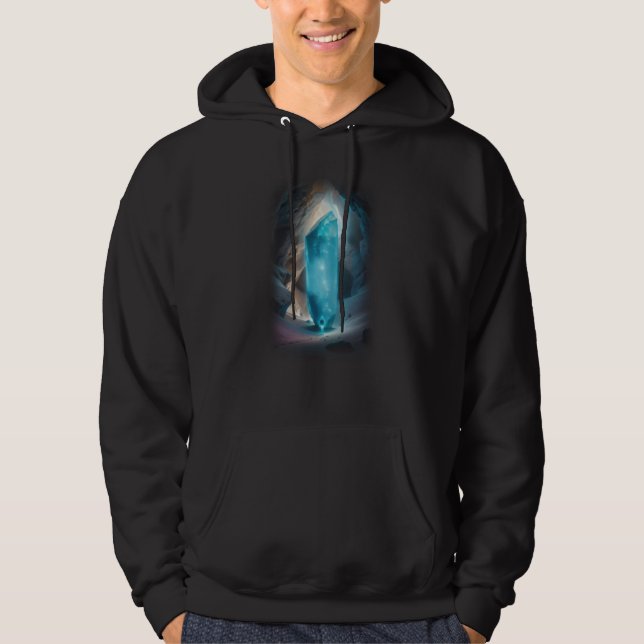3d Crystal Glowing Inside T-shirt  Hoodie (Front)