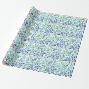 3D crystal triangle, illustrative rendering. Wrapping Paper