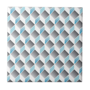 3d cube pattern - geometric design -seamless tile