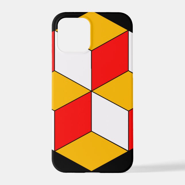 3d cubes iPhone case (Back)