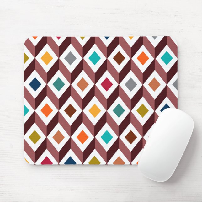 3D Cubes Mouse Pad (With Mouse)