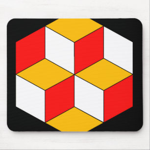 3d cubes mouse pad