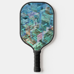 3D Cubes of Data Pickleball Paddle
